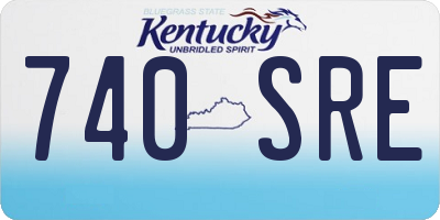 KY license plate 740SRE