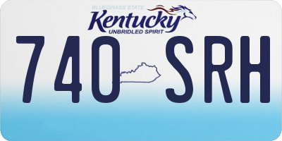 KY license plate 740SRH