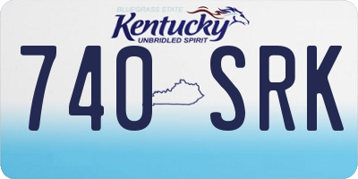 KY license plate 740SRK