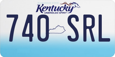 KY license plate 740SRL