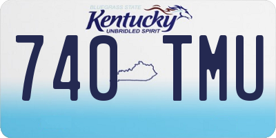 KY license plate 740TMU