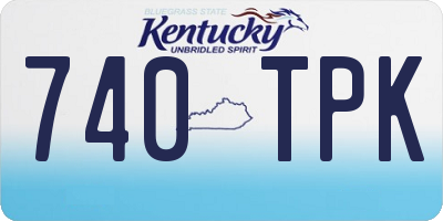 KY license plate 740TPK