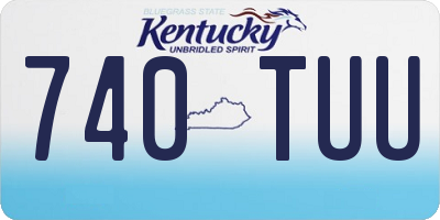 KY license plate 740TUU