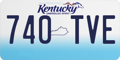 KY license plate 740TVE