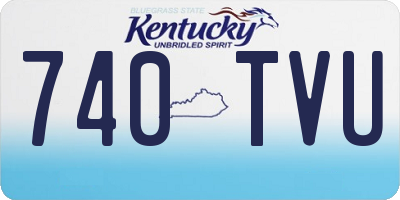 KY license plate 740TVU