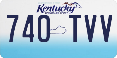 KY license plate 740TVV