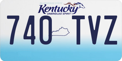 KY license plate 740TVZ