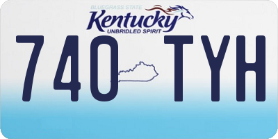 KY license plate 740TYH