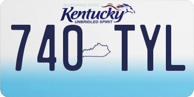 KY license plate 740TYL