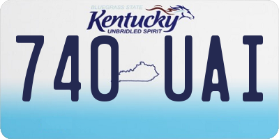 KY license plate 740UAI