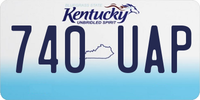 KY license plate 740UAP