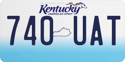 KY license plate 740UAT