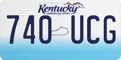 KY license plate 740UCG