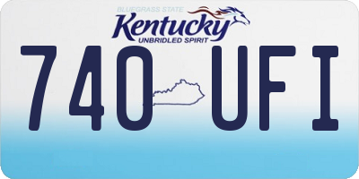 KY license plate 740UFI