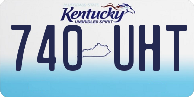 KY license plate 740UHT