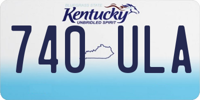 KY license plate 740ULA