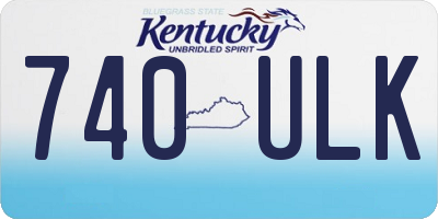KY license plate 740ULK