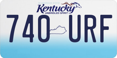 KY license plate 740URF
