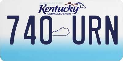 KY license plate 740URN