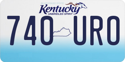 KY license plate 740URO