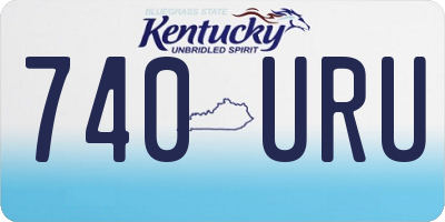 KY license plate 740URU