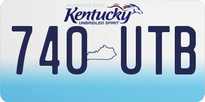 KY license plate 740UTB