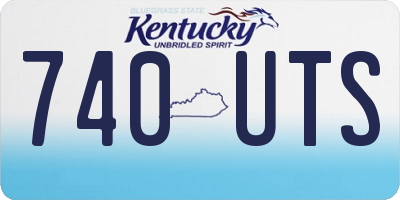 KY license plate 740UTS