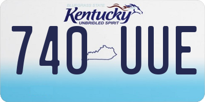 KY license plate 740UUE