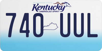 KY license plate 740UUL