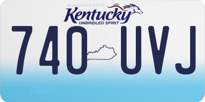 KY license plate 740UVJ