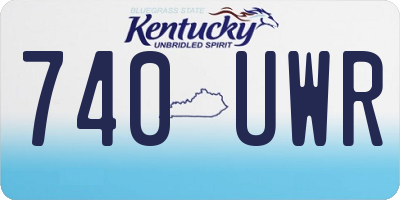 KY license plate 740UWR