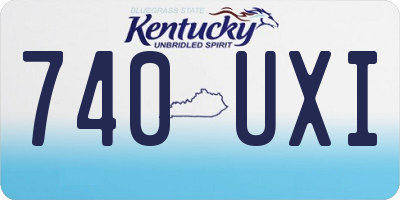 KY license plate 740UXI