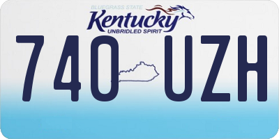KY license plate 740UZH