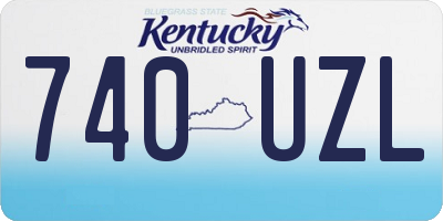 KY license plate 740UZL