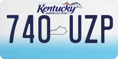 KY license plate 740UZP