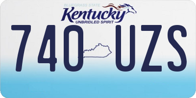 KY license plate 740UZS