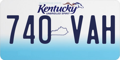KY license plate 740VAH