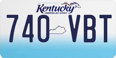 KY license plate 740VBT