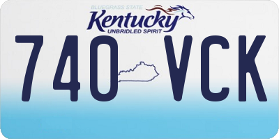 KY license plate 740VCK