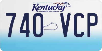 KY license plate 740VCP
