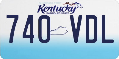 KY license plate 740VDL