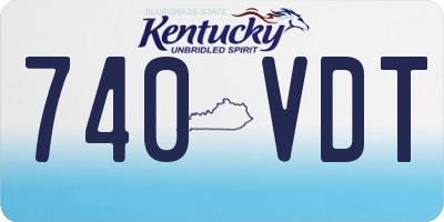 KY license plate 740VDT