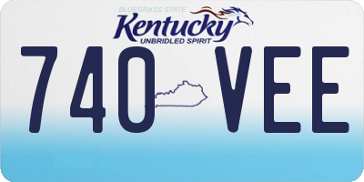 KY license plate 740VEE