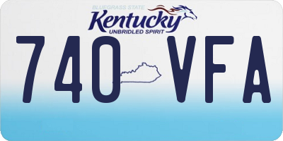 KY license plate 740VFA