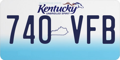 KY license plate 740VFB