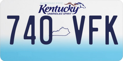 KY license plate 740VFK