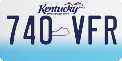 KY license plate 740VFR