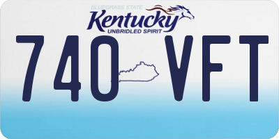 KY license plate 740VFT