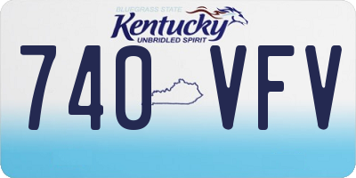 KY license plate 740VFV