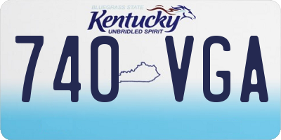 KY license plate 740VGA